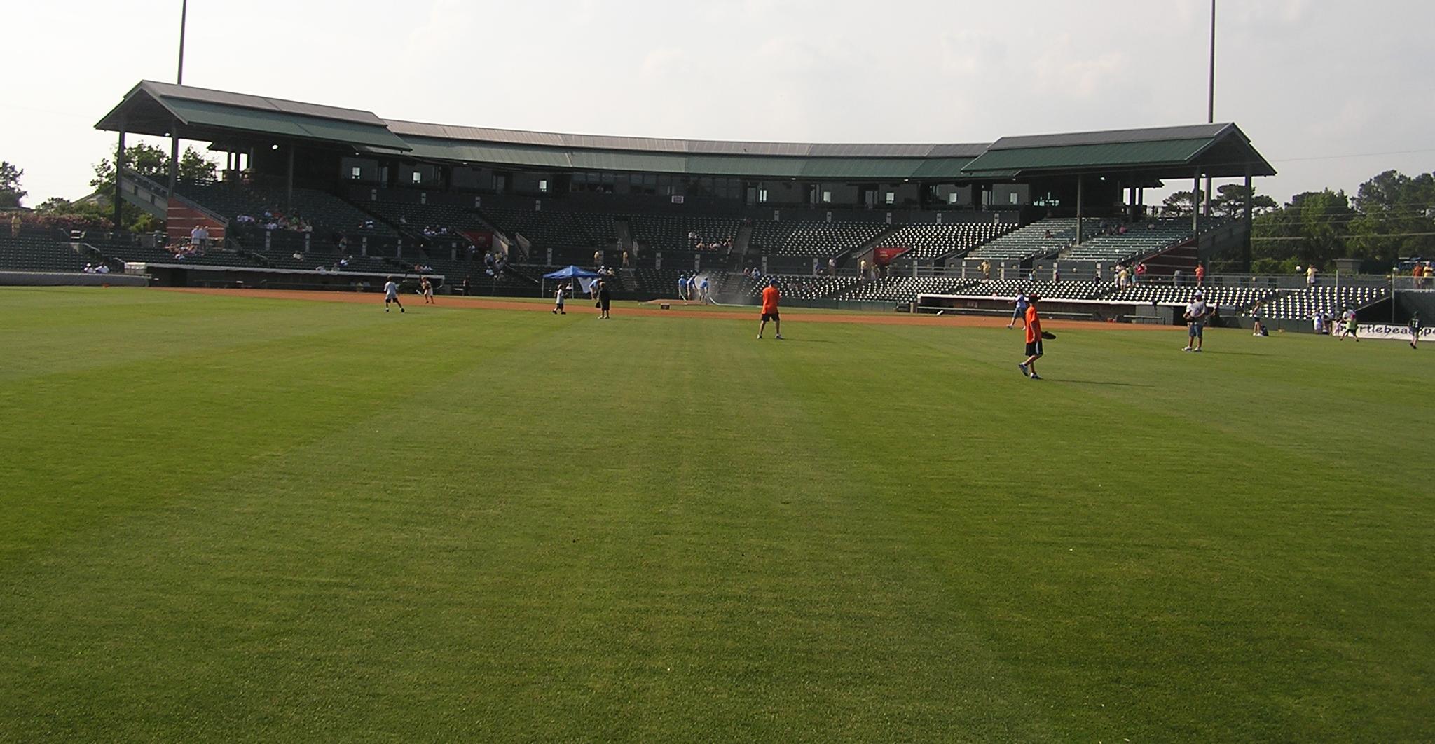 BB&T Coastal field from CF - Myrtle Beach, SC