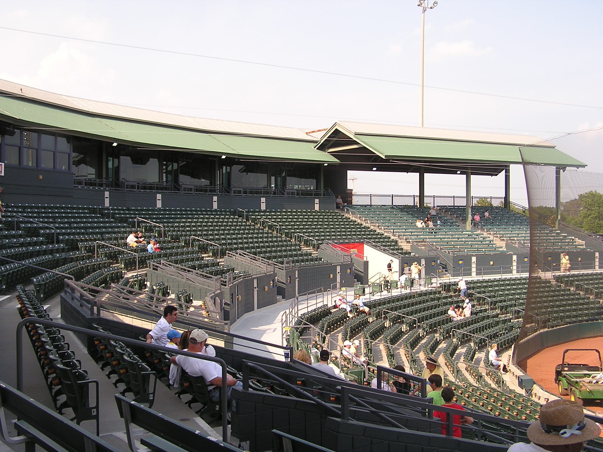The seating area - BB&T Coastal Field
